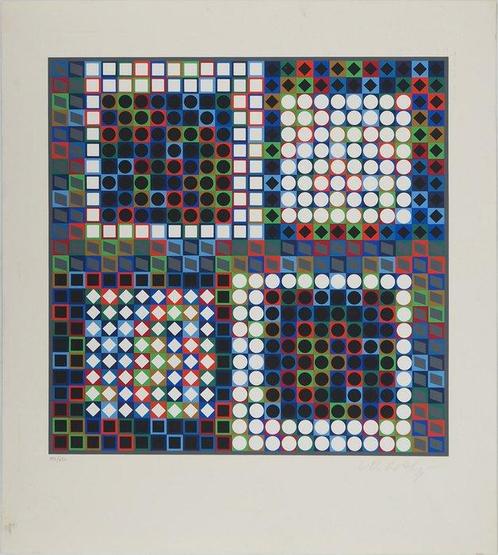 Victor Vasarely (1906-1997) - Composition cinétique, Antiek en Kunst, Antiek | Overige Antiek