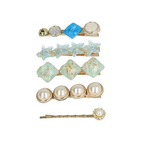 Duckklemmen Set Cirkel Vierkant Ster Fantasie 6cm Blauw, Sieraden, Tassen en Uiterlijk, Uiterlijk | Haarverzorging