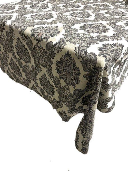 Tafelkleed met bloemachtig medaillon in katoen - Tafelkleed, Antiek en Kunst, Antiek | Kleden en Textiel