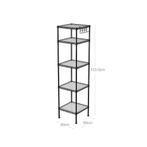 Hoppa! LGR23BK Metalen staand rek 30x30x124cm van 70 voor 19, Huis en Inrichting, Ophalen of Verzenden, Nieuw