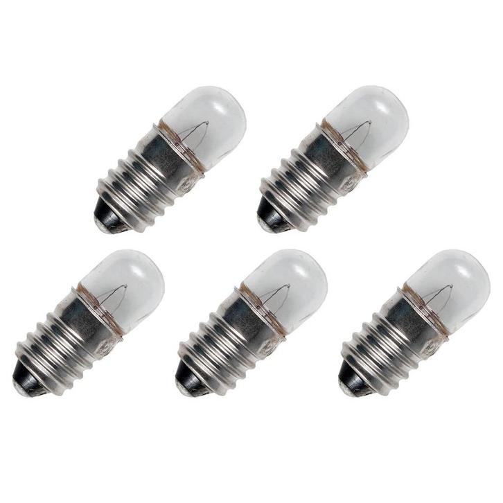 Signaallamp E10 1.2V 0.26W - 216 mAh - 5 stuks - T9, Auto-onderdelen, Verlichting, Nieuw, Verzenden