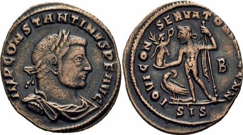 Roemisches Kaiserreich Constantinus I Follis Siscia 313 I..., Postzegels en Munten, Munten | Europa | Niet-Euromunten, Verzenden