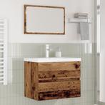 vidaXL Badkamermeubelset 3 pcs Oud hout 60 x 38.5 x 45 cm, Huis en Inrichting, Badkamer | Badkamermeubels, Verzenden, Nieuw