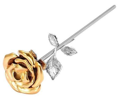 Mini urn bloem roos rvs goud, Huis en Inrichting, Overige Huis en Inrichting, Nieuw