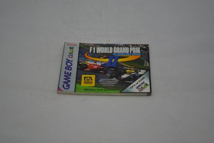 F1 World Grand Prix II (GBC EUR MANUAL), Spelcomputers en Games, Spelcomputers | Nintendo Portables | Accessoires, Zo goed als nieuw