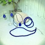 Natuurlijk Lapis Lazuli Sieradenset – 2 hangers, 2 armbanden