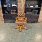 Chesterfield Captain Bureaustoel - Vintage Bruin, Huis en Inrichting, Ophalen of Verzenden, Nieuw