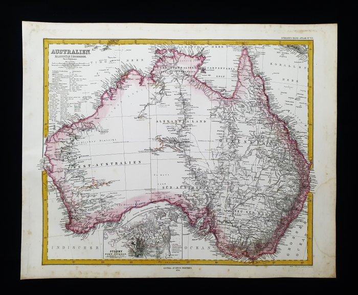 Australië - Oceanië / Nieuw-Zeeland / Papoea / Tasmanië /, Boeken, Atlassen en Landkaarten