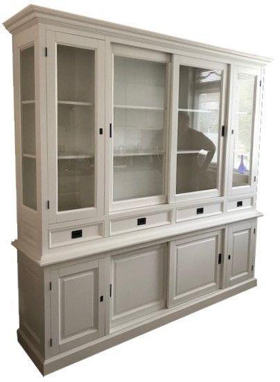 Buffetkast wit Spijk 225cm, Huis en Inrichting, Kasten | Buffetkasten, Ophalen of Verzenden