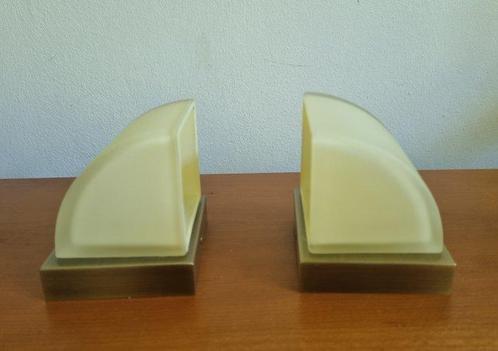 Massive - Lamp - 2 wandlampjes - Glas, Metaal, Antiek en Kunst, Curiosa en Brocante