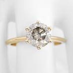 Ring - 14 karaat Geel goud - 1.54ct. tw. Diamant, Nieuw