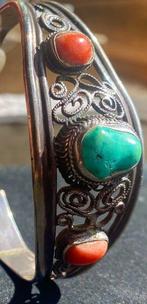 Koraal - Zilver - Armband - Mongoolse armband
