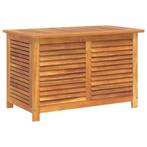 Tuinbox met jaloezien 90x50x56 cm massief acaciahout, Verzenden, Nieuw