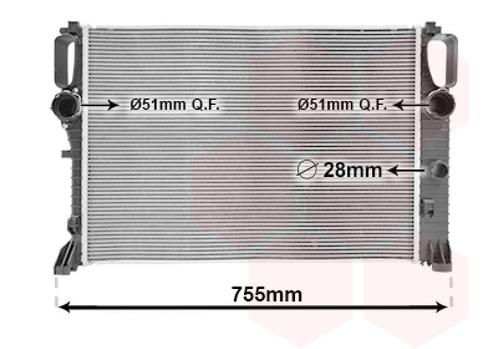 RADIATOR VOOR MERCEDES BENZ CLS-KL C219 2005-2011 2115000202, Auto-onderdelen, Airco en Verwarming, Nieuw, Ophalen of Verzenden