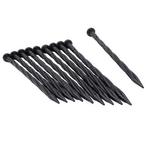Grondpennen | Nature | 20 cm (10 stuks, Zwart, Schroef), Verzenden, Nieuw