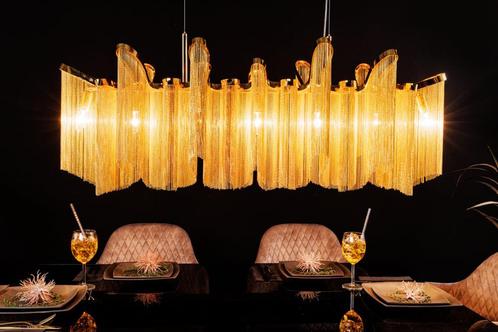Extravagante hanglamp ROYAL 120cm gouden hanglamp - 42003, Huis en Inrichting, Lampen | Hanglampen, Ophalen of Verzenden