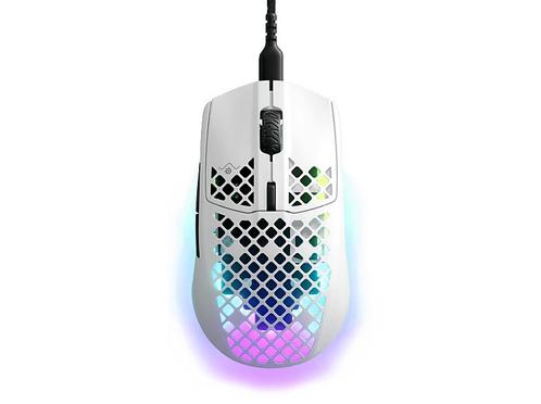 Steelseries -  Aerox 3 (2022) - Snow, Computers en Software, Muizen, Rechtshandig, Gaming muis, Bedraad, Nieuw, Muis, Verzenden