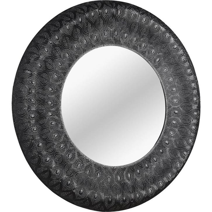 Spiegel - Trion Lamila - Ø80cm - Wandspiegel in Frame -, Huis en Inrichting, Woonaccessoires | Spiegels, Nieuw, Ophalen of Verzenden