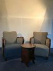Art Deco fauteuils en bijzettafel (3)