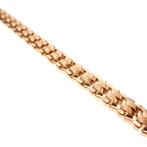 18 Krt. Rosé gouden armband | 18 cm (vintage schakels), Sieraden, Tassen en Uiterlijk, Armbanden, Ophalen of Verzenden, Gebruikt