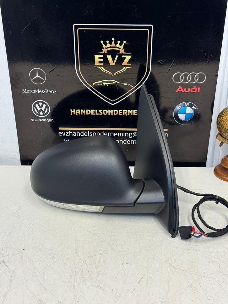 VW Golf V buitenspiegel rechts bj.2008 art.010880 zwart, Auto-onderdelen, Spiegels, Gebruikt, Volkswagen