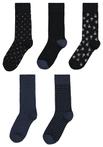 HEMA Heren sokken stippen - 5 paar blauw sale