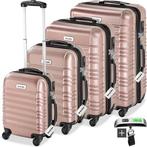 2dekans | tectake® 4-Delige Kofferset - Koffers van ABS met, Ophalen of Verzenden, Zo goed als nieuw