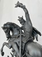 Beeldje, Chevalier Couronné - 54 cm - Legering, Metaal, wit