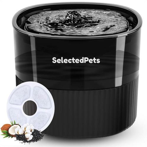 Tweedekans | Drinkfontein kat en hond - Zwart - 1.8L - Met, Dieren en Toebehoren, Katten-accessoires, Zo goed als nieuw, Ophalen of Verzenden
