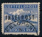 Eilandpost - Veldpost 1944 - Kentekenplaat met lokaal, Gestempeld