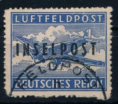 Eilandpost - Veldpost 1944 - Kentekenplaat met lokaal, Postzegels en Munten, Postzegels | Europa | Duitsland