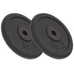 vidaXL Halterschijven 2 st 2x10 kg gietijzer, Verzenden, Nieuw