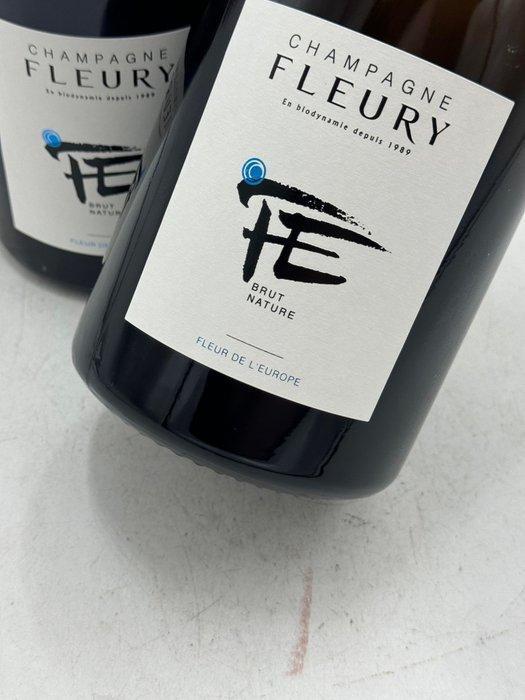 Fleury, Fleur de lEurope - Champagne Brut Nature - 2, Verzamelen, Wijnen