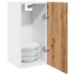 vidaXL Hangkast Lyon 30x31x60 cm bewerkt hout artisanaal, Huis en Inrichting, Keuken | Keukenelementen, Verzenden, Nieuw, Bruin