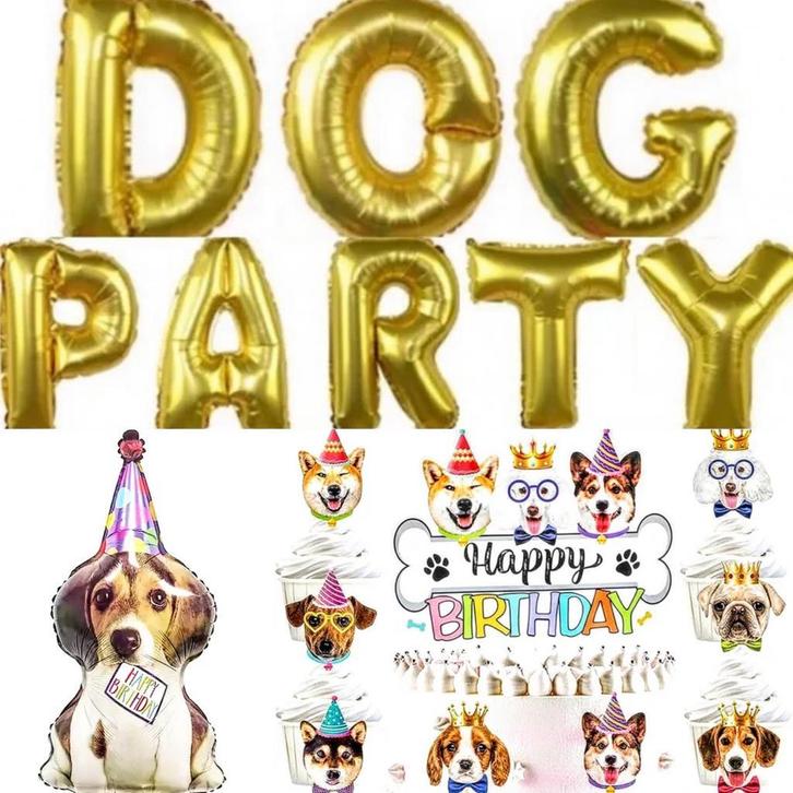 Honden Party set 41-delig, Dieren en Toebehoren, Honden-accessoires, Nieuw, Verzenden