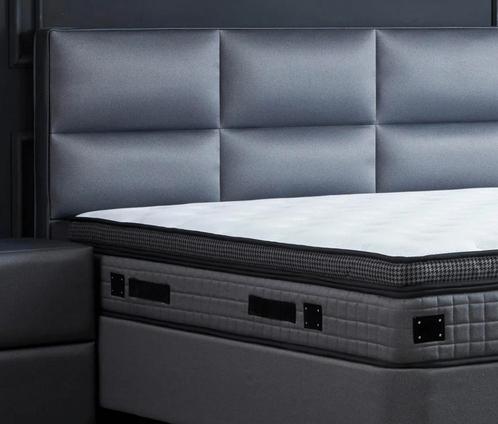 Opberg boxspring Babylon 160x200 grijs, Huis en Inrichting, Slaapkamer | Boxsprings, Grijs, Nieuw, Verzenden