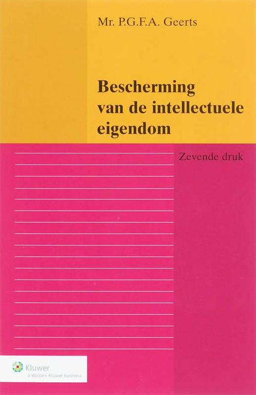 Bescherming van de intellectuele eigendom druk 9789013044379, Boeken, Schoolboeken, Zo goed als nieuw, Verzenden
