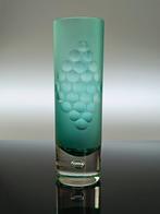 Vaas - Bolle - Opaline glas - Bubble groene vaas, Antiek en Kunst, Antiek | Glas en Kristal