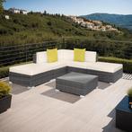 Wicker zitgroep met aluminium frame Parijs - grijs, Verzenden, Nieuw