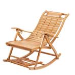 Bamboe Schommelstoel Opvouwbaar met Voetsteun, Verzenden, Nieuw