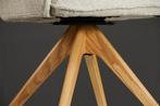 Bureaustoel LE GRAND beige chenille naturel massief, Huis en Inrichting, Ophalen of Verzenden, Nieuw