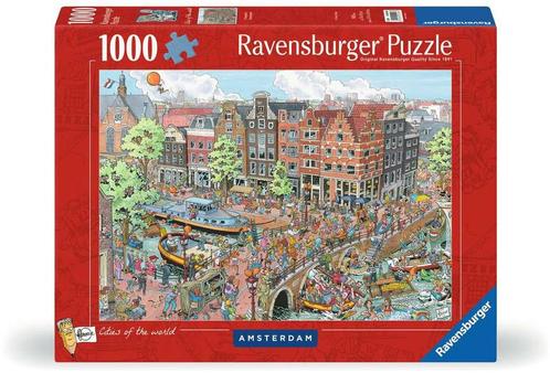 Fleroux - Amsterdam Puzzel (1000 stukjes) | Ravensburger -, Hobby en Vrije tijd, Denksport en Puzzels, Nieuw, Verzenden