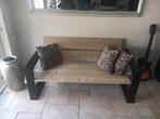 Steigerhouten loungebank, Nieuw, Hout