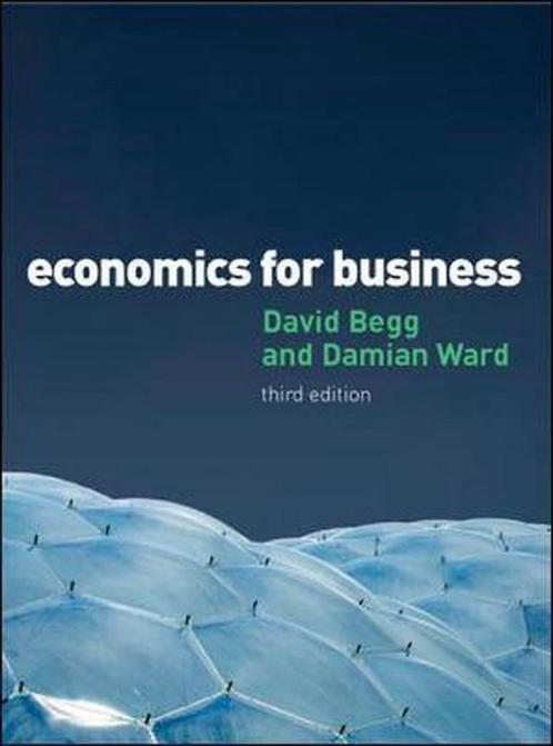9780077124731 Economics for Business | Tweedehands, Boeken, Schoolboeken, Zo goed als nieuw, Verzenden