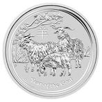 Lunar II - Year of the Goat - 2 oz 2015 (61.843 oplage), Zilver, Losse munt, Verzenden