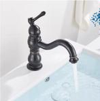 Antieke messing wastafelkraan met warm en koud water, Huis en Inrichting, Verzenden, Nieuw