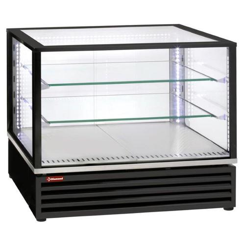 Gekoelde vitrine, EN of GN, geventileerd, 3 niveaus, ZWART, Zakelijke goederen, Horeca | Keukenapparatuur, Koelen en Vriezen, Verzenden
