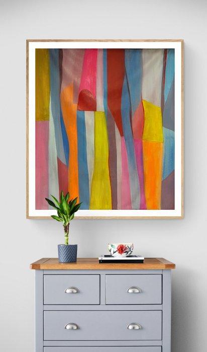 J. DELGALLO - El ritmo de la ciudad. XL. ( NO Reserve ), Antiek en Kunst, Kunst | Schilderijen | Modern