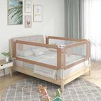 vidaXL Bedhekje peuter 90x25 cm stof taupe, Verzenden, Nieuw