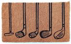 Deurmat Kokos handgeweven golf clubs 75cm, Verzenden, Nieuw